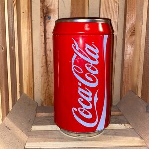 Classic Coca Cola bank x Stash can. 8 x 2 1/2.